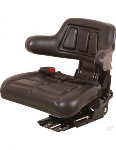 Sedile in PVC con sospensione meccanica e cinture