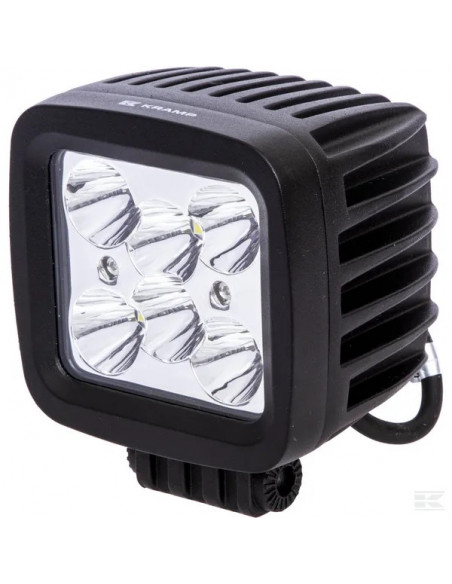Faro da lavoro LED, 42W, 3780 lm, quadrato, 10-30V, 100x fascio profondo, 6 LED