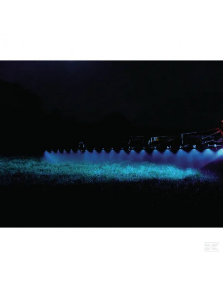 Faro da lavoro LED set 2 pz, 9W, 1000 lm, quadrato, 10-30V, blu, 90x4 LED