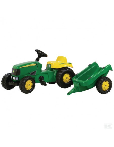 Trattore a pedali con rimorchio, John Deere