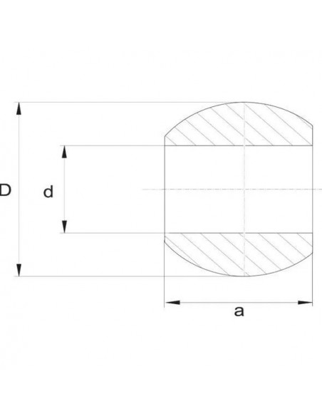LA964284GP Rotula braccio inferiore Cat.3/2 Ø 28,4 / 64x45mm