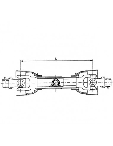Albero cardanico PTO 20 L: 1010 mm